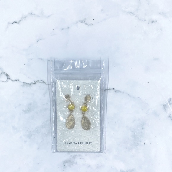 Banana Republic Yellow Drop Earrings - New! 🌼 - Picture 4 of 4